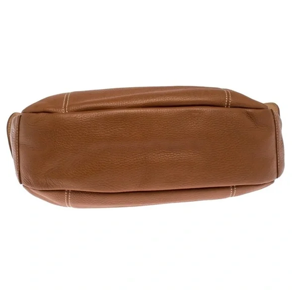 Dooney & Bourke Bag Shoulder Handbags Large Hobo Leather Brown Pink Interior - Picture 15 of 15